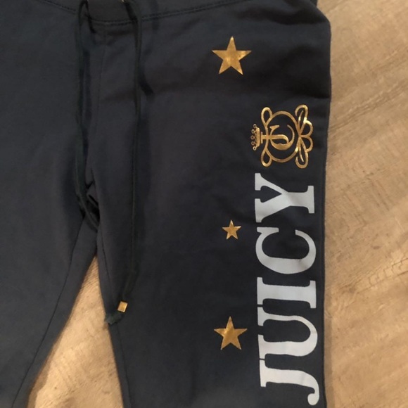Juicy couture long dark turquoise pants SZ. M/L - Picture 3 of 4
